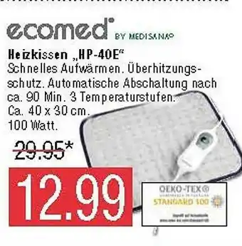 Marktkauf Ecomed Heizkissen Hp-40e Angebot