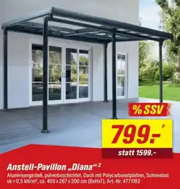 toom Baumarkt Anstell-Pavillon ,,Diana" Angebot