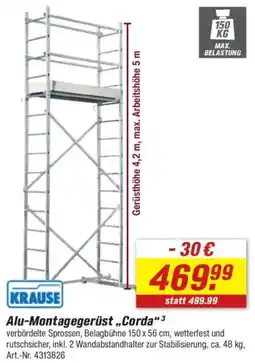 toom Baumarkt KRAUSE Alu-Montagegerüst ,,Corda" Angebot