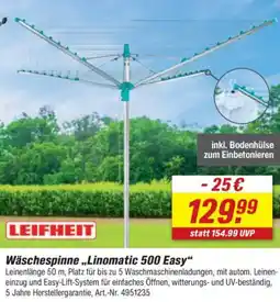 toom Baumarkt LEIFHEIT Wäschespinne ,,Linomatic 500 Easy" Angebot
