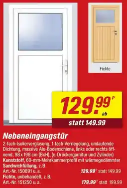 toom Baumarkt Nebeneingangstür Angebot