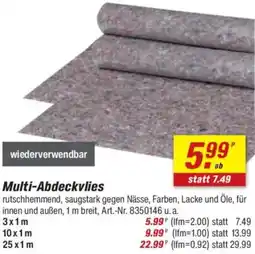 toom Baumarkt Multi-Abdeckvlies Angebot