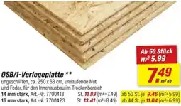 toom Baumarkt OSB/1-Verlegeplatte Angebot