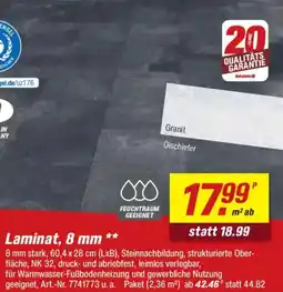 toom Baumarkt Laminat, 8 mm Angebot
