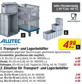 toom Baumarkt ALUTEC MÜNCHEN Transport- und Lagerbehälter Angebot