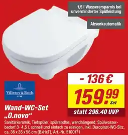 toom Baumarkt Villeroy & Boch Wand-WC-Set ,,0.novo" Angebot