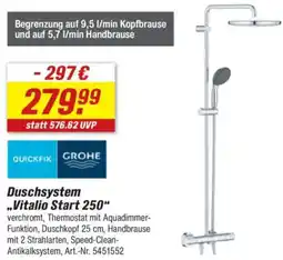 toom Baumarkt GROHE Duschsystem ,,Vitalio Start 250" Angebot