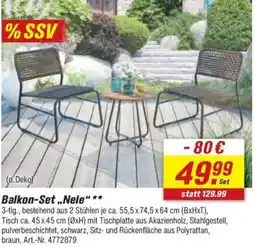 toom Baumarkt Balkon-Set ,,Nele" Angebot