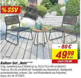 toom Baumarkt Balkon-Set ,,Nele" Angebot
