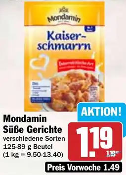 HIT Mondamin Süße Gerichte Angebot