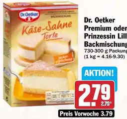 HIT Dr. Oetker Premium oder Prinzessin Lillifee Backmischungen Angebot