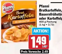 HIT Pfanni Bratkartoffeln, Rösti, Bauernfrühstück oder Kartoffelgratin Angebot