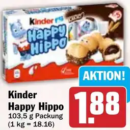 HIT Kinder Happy Hippo Angebot
