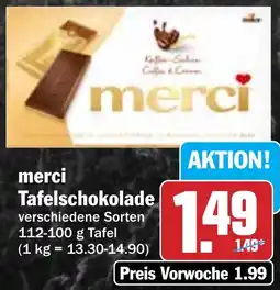 HIT merci Tafelschokolade Angebot