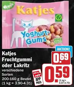 HIT Katjes Fruchtgummi oder Lakritz Angebot