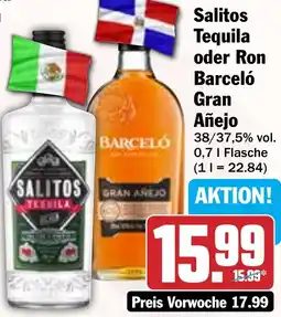 HIT Salitos Tequila oder Ron Barceló Gran Añejo Angebot