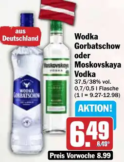 HIT Wodka Gorbatschow oder Moskovskaya Vodka Angebot