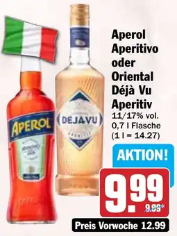 HIT Aperol Aperitivo oder Oriental Déjà Vu Aperitiv Angebot