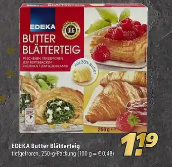 Marktkauf Edeka Butter Blätterteig Angebot