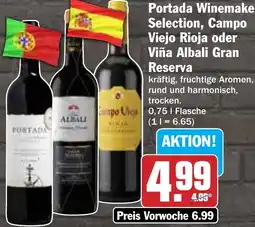 HIT Portada Winemaker's Selection, Campo Viejo Rioja oder Viña Albali Gran Reserva Angebot