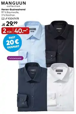 Galeria MANGUUN Herren-Businesshemd Angebot