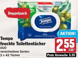 HIT Tempo feuchte Toilettentücher Angebot