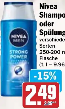 HIT Nivea Shampoo oder Spülung Angebot