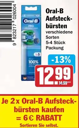 HIT Oral-B Aufsteckbürsten Angebot