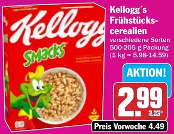 HIT Kellogg's Frühstückscerealien Angebot