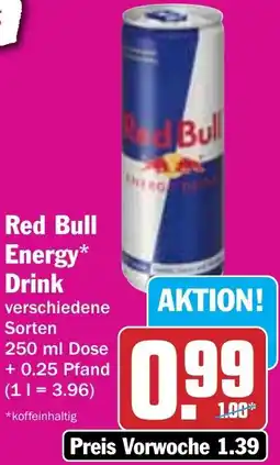 HIT Red Bull Energy Drink Angebot