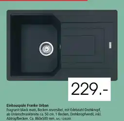 Zurbrüggen Franke einbauspüle urban Angebot