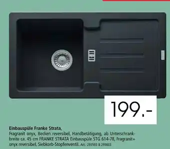 Zurbrüggen Franke einbauspüle strata Angebot