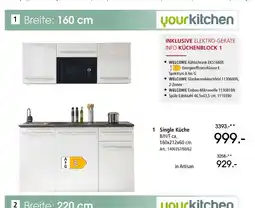 Zurbrüggen Yourkitchen single küche Angebot