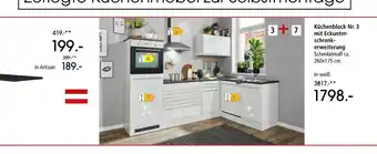 Zurbrüggen Küchenblock nr. 3 mit eckunterschrankerweiterung Angebot