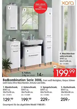 Zurbrüggen Xora badkombination serie 3006 Angebot