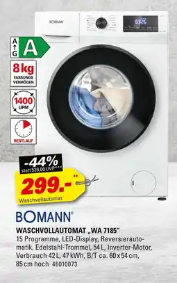 Höffner Bomann waschvollautomat wa 7185 Angebot