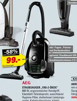 Höffner Aeg staubsauger „vx6-2-ökox“ Angebot