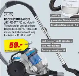Höffner Khg bodenstaubsauger bs-7030t Angebot