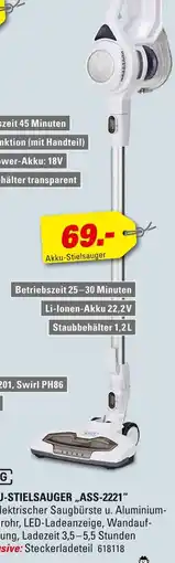 Höffner Khg akku-stielsauger „ass-2221“ Angebot