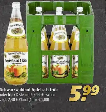 Marktkauf Schwarzwaldhof Apfelsaft Trüb Oder Klar Angebot