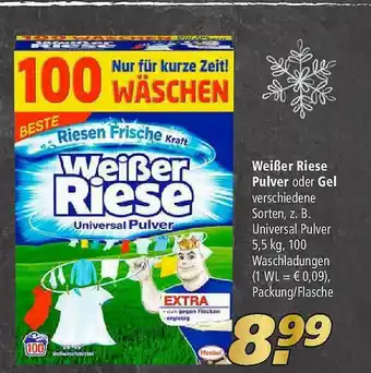 Marktkauf Weißer Riese Pulver Oder Gel Angebot