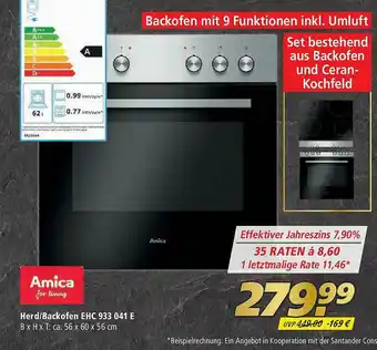 Marktkauf Amica Herd Oder Backofen Ehc 933 041 E Angebot