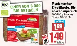 HIT Mestemacher Eiweißbrote, Bio Brote oder Pumpernickel Angebot