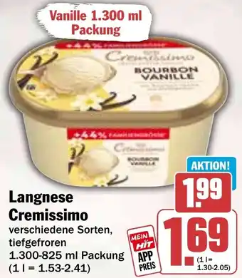 HIT Langnese Cremissimo Angebot