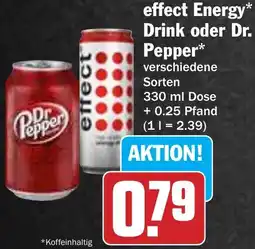 HIT effect Energy Drink oder Dr. Pepper Angebot