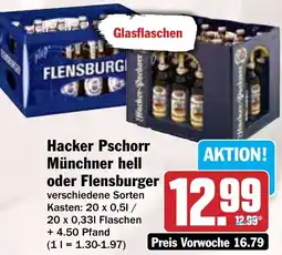 HIT Hacker Pschorr Münchner hell oder Flensburger Angebot