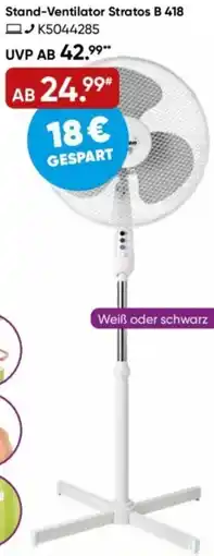 Galeria DeKon Stand-Ventilator Stratos B 418 Angebot