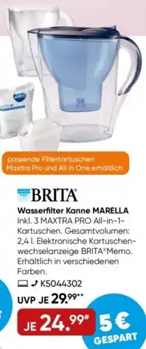 Galeria BRITA Wasserfilter Kanne MARELLA Angebot