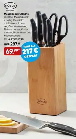 Galeria RÖSLE Messerblock CUISINE Angebot