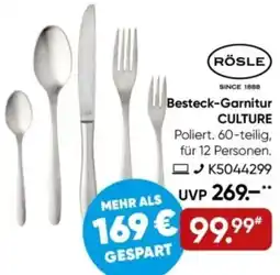 Galeria RÖSLE Besteck Garnitur CULTURE Angebot